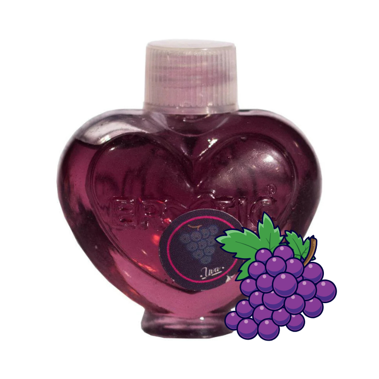 Lubricante Caliente Corazón Uva
