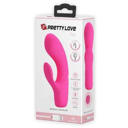 Vibrador Doble Estimulación Textura Tim