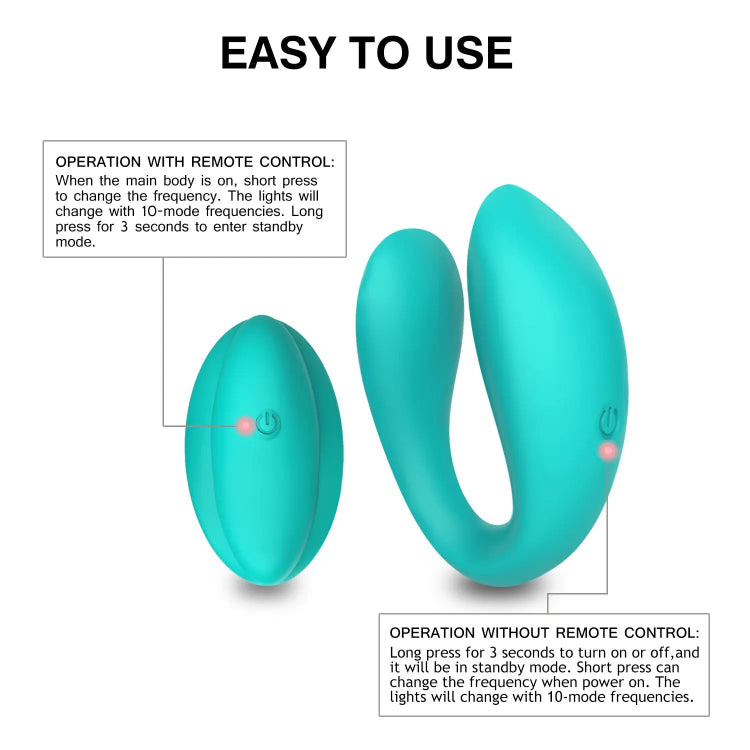 Vibrador Parejas con Control Remoto Helen