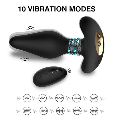 Acostumbrador Vibrador Anal con Control Carl