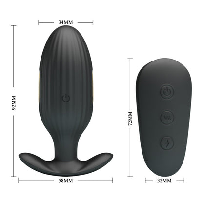 Plug Vibrador Anal con Control Kelly