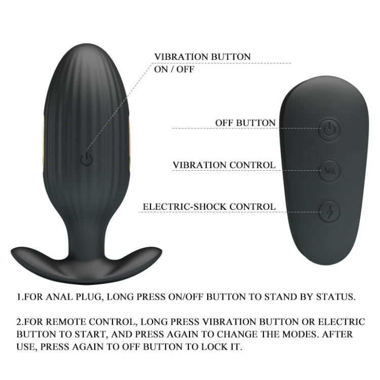 Plug Vibrador Anal con Control Kelly