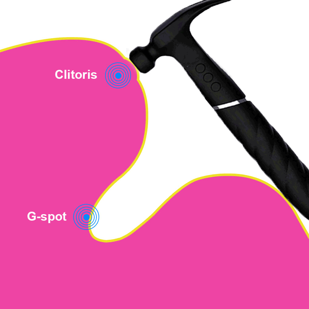 Vibrador Clítoris Vaginal Martillo de Thor