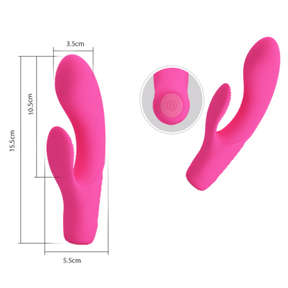 Vibrador Doble Estimulación Textura Tim