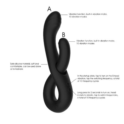 Arnés Vibrador Doble Manos Libres Judy