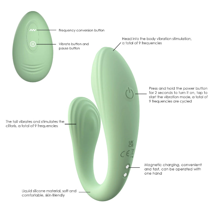 Vibrador Parejas Control y Larga Distancia Doris