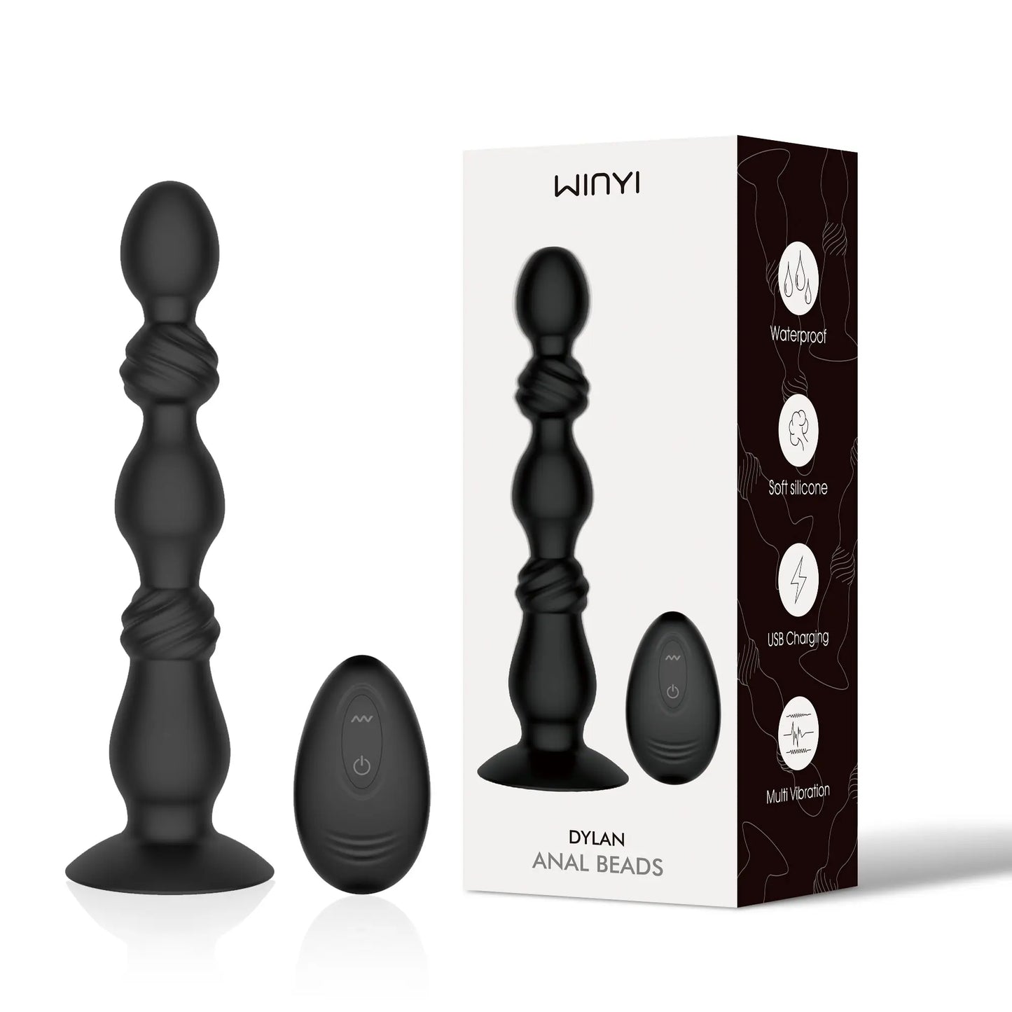 Bolas Vibradoras Anales Dylan 19.6 cm