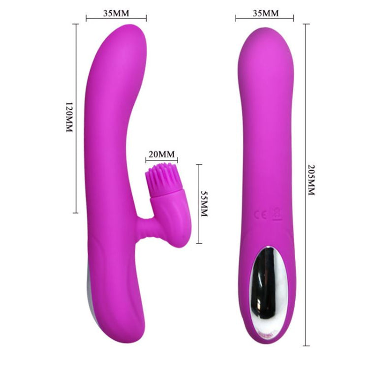 Vibrador Doble Estimulación Textura Love Elton