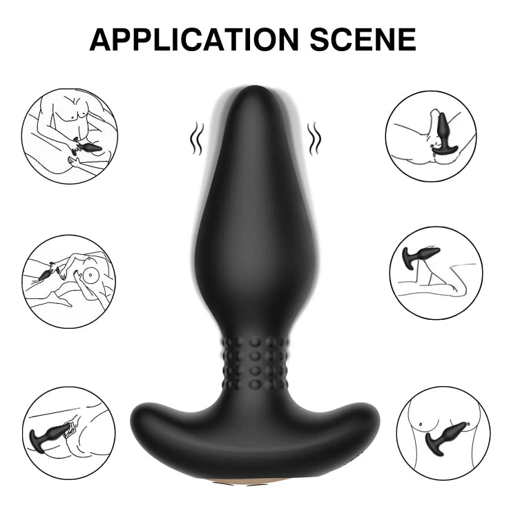 Acostumbrador Vibrador Anal con Control Carl